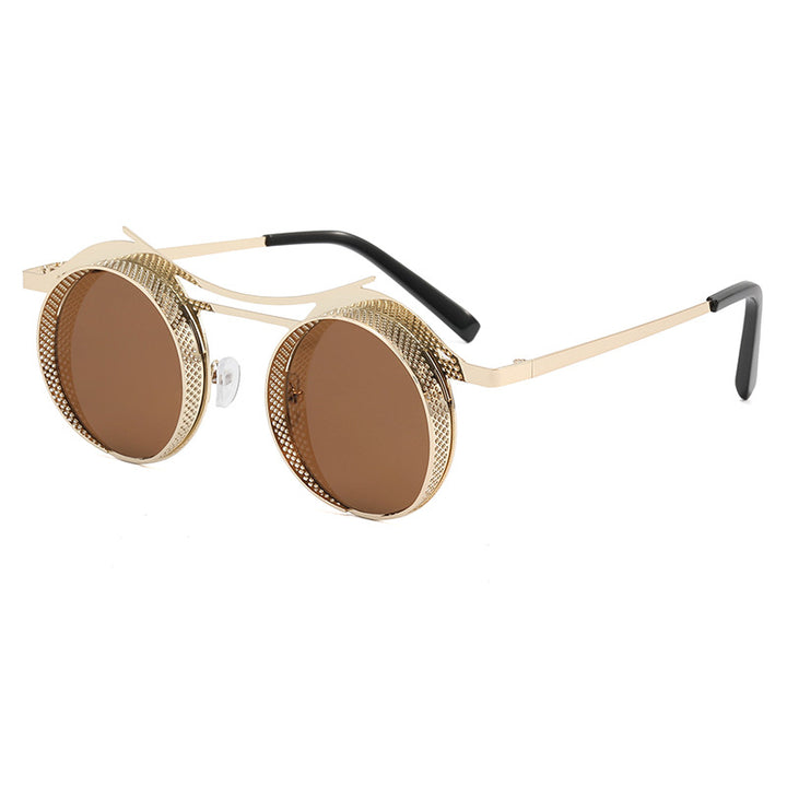 Women's fashionable round sunglasses with extravagant design Bowlift