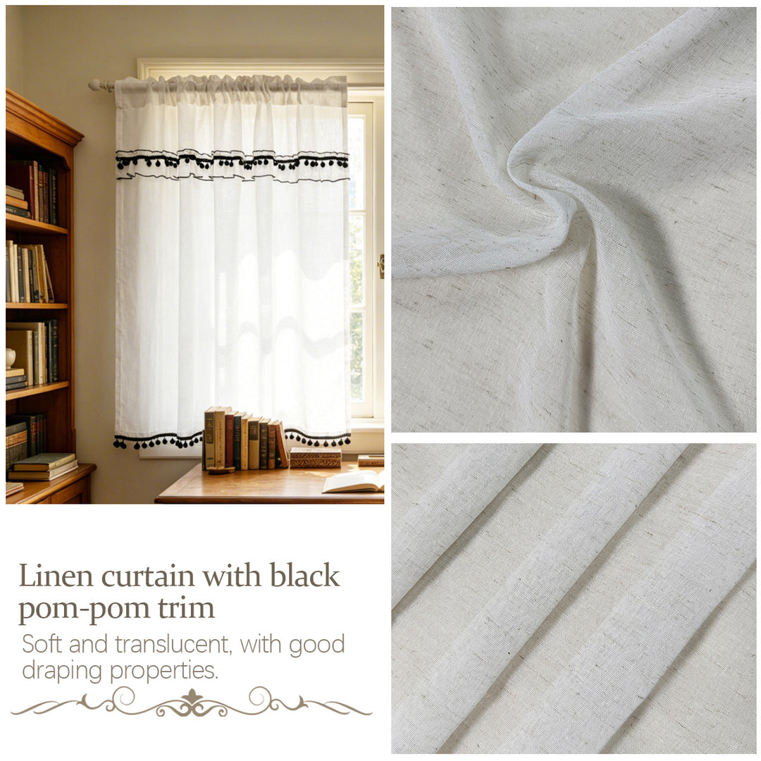 Elegant Sheer Lace Window Curtains