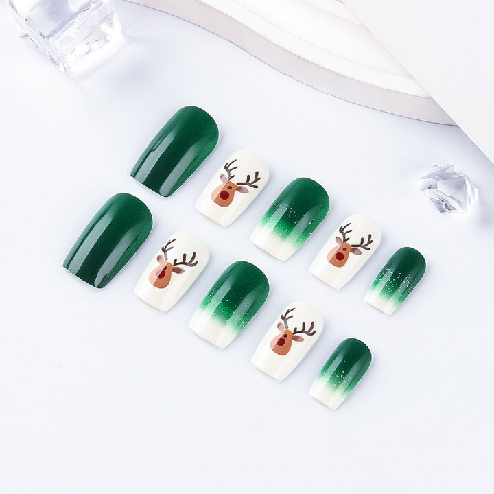 Festive Holiday Themed Press-On Nails Bowlift