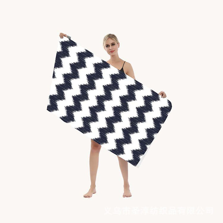 Multifunctional beach towel in creative mandala design Bowlift