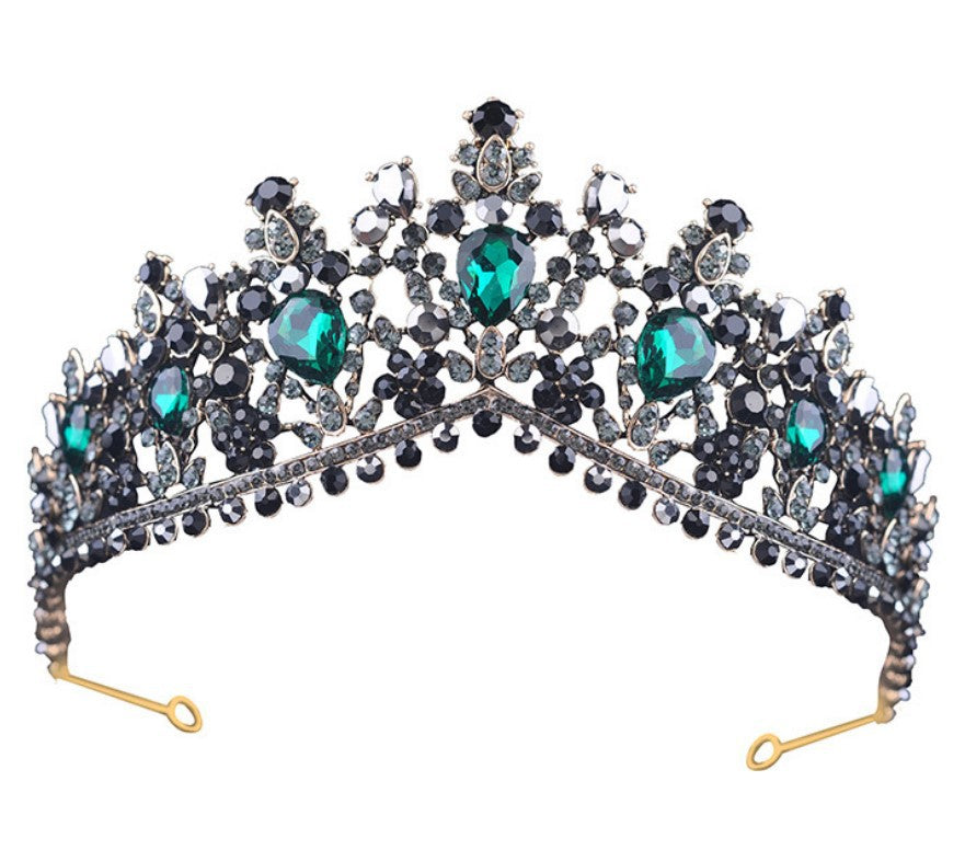 Women's Glamorous Tiara with Rhinestone and Crystal Embellishments Bowlift