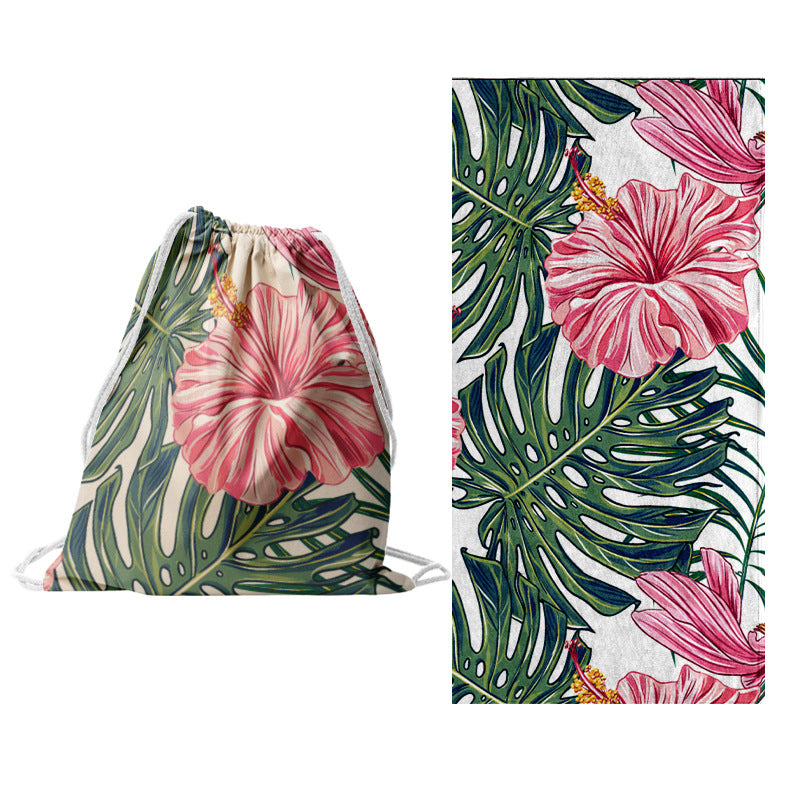 Sporty tote bag with floral design Bowlift