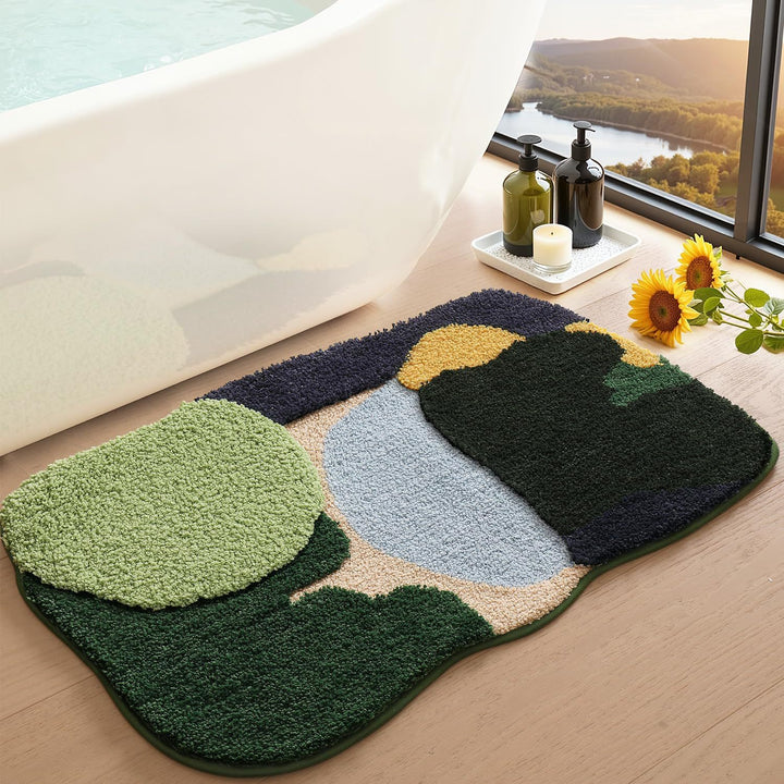 Flower Pattern Bath Mat