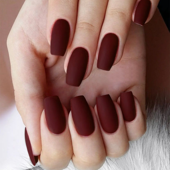 Premium Matte Long-Lasting Press-On Nails Bowlift