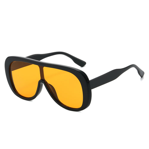 Contemporary Shield Sunglasses Bowlift