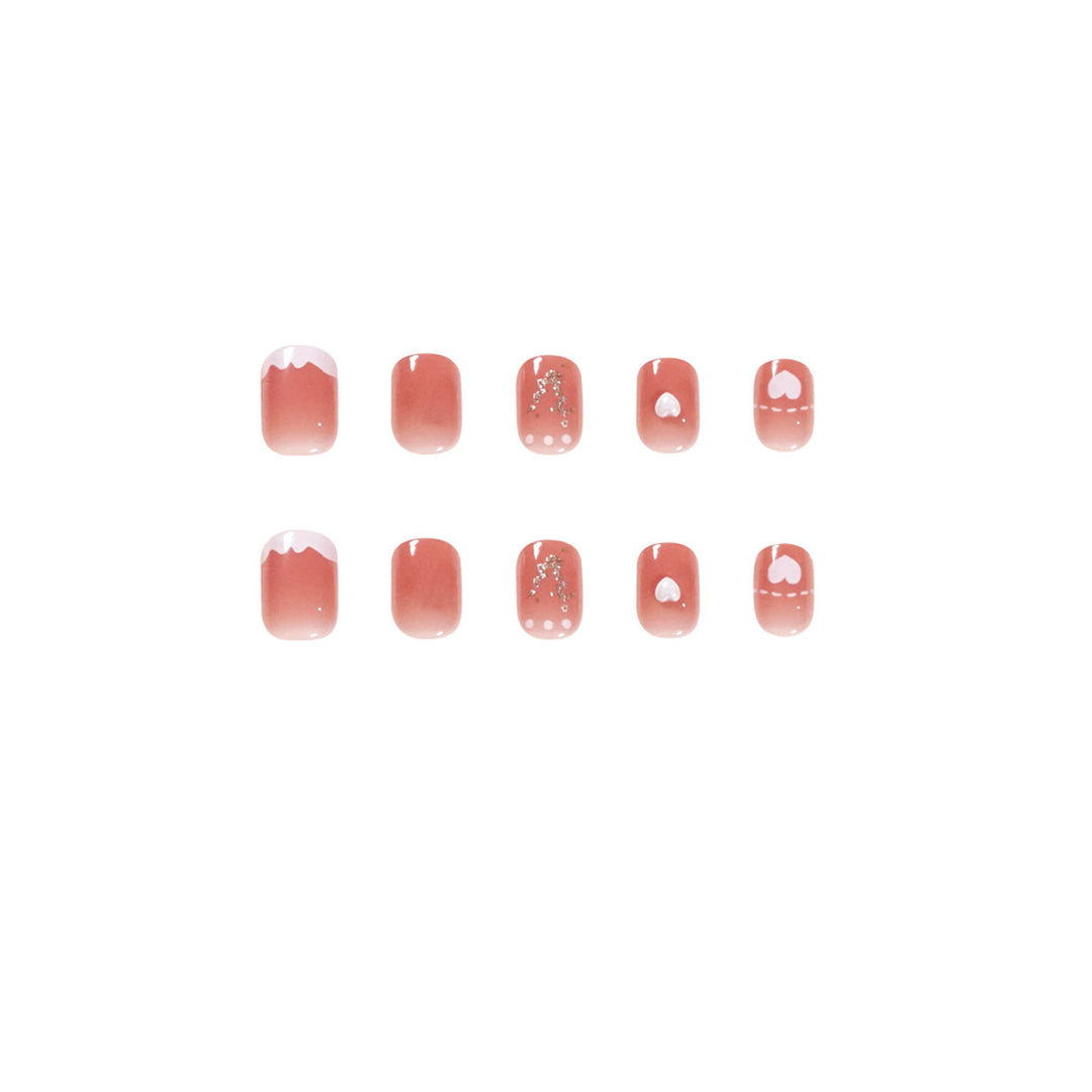 Kreative Gel-Nail Art with Shiny Accents Bowlift