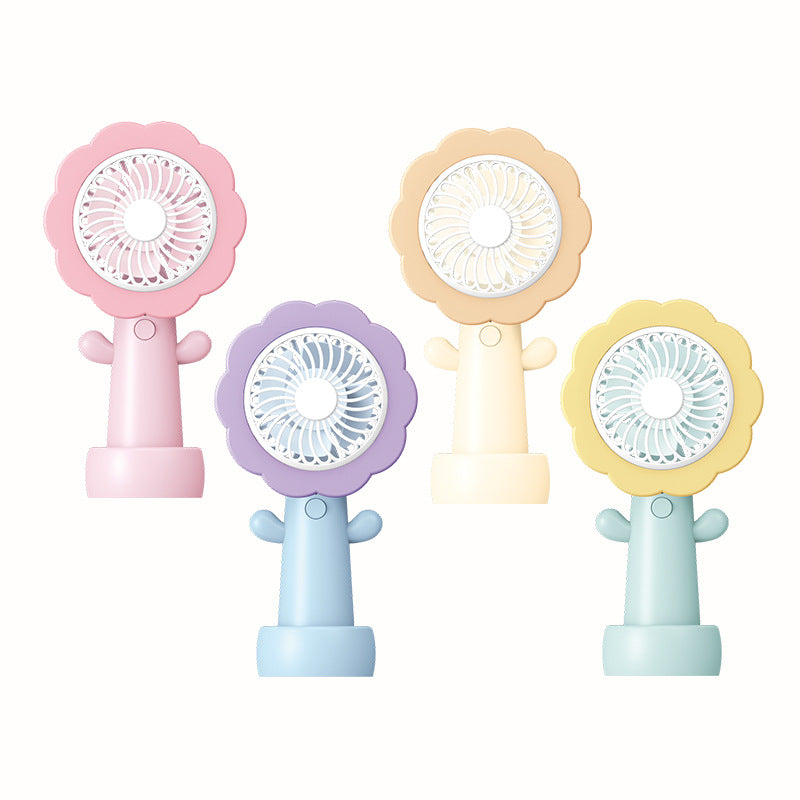 Women's Portable Mini Flower Hand Fan Bowlift