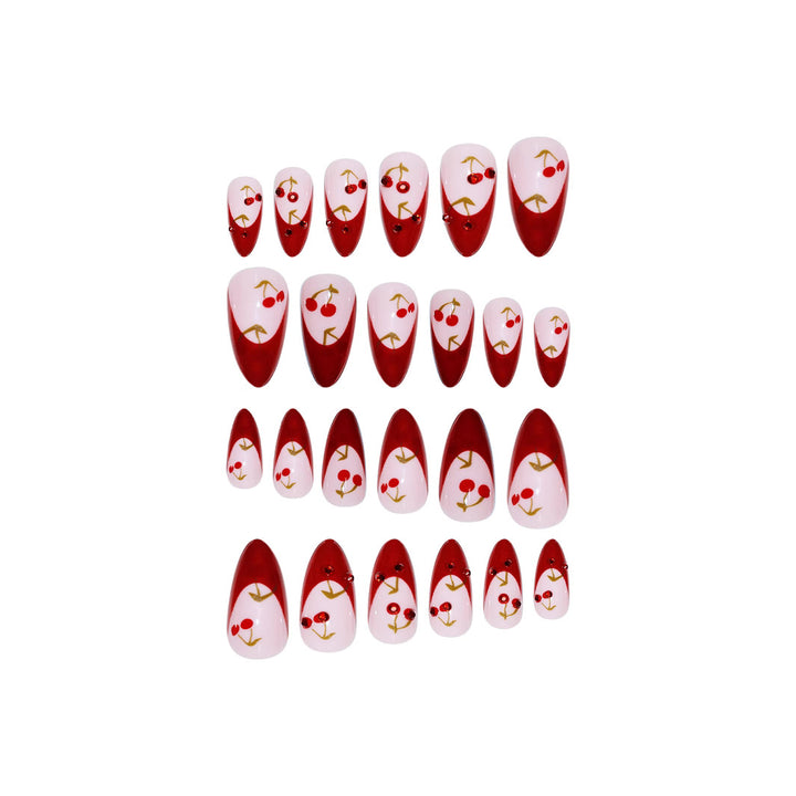 Artistic Cherry Blossom Press-On Nail Set Bowlift