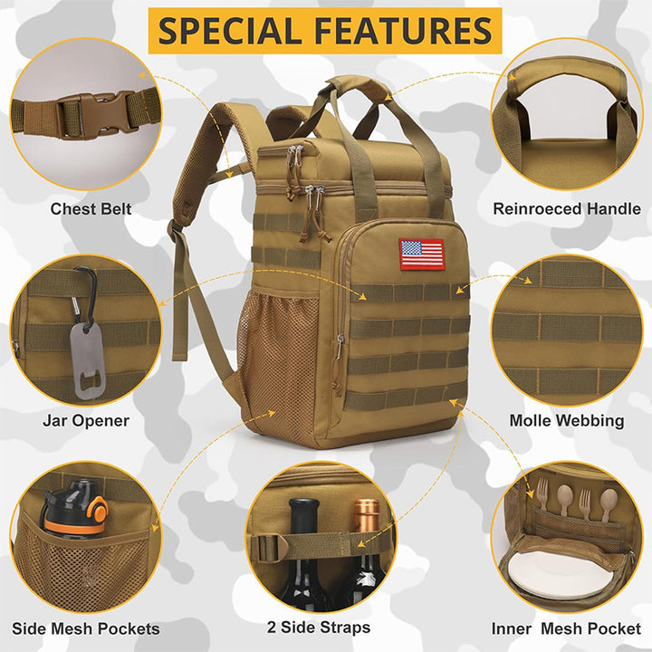 Durable and Insulated Beverage Backpack Bowlift
