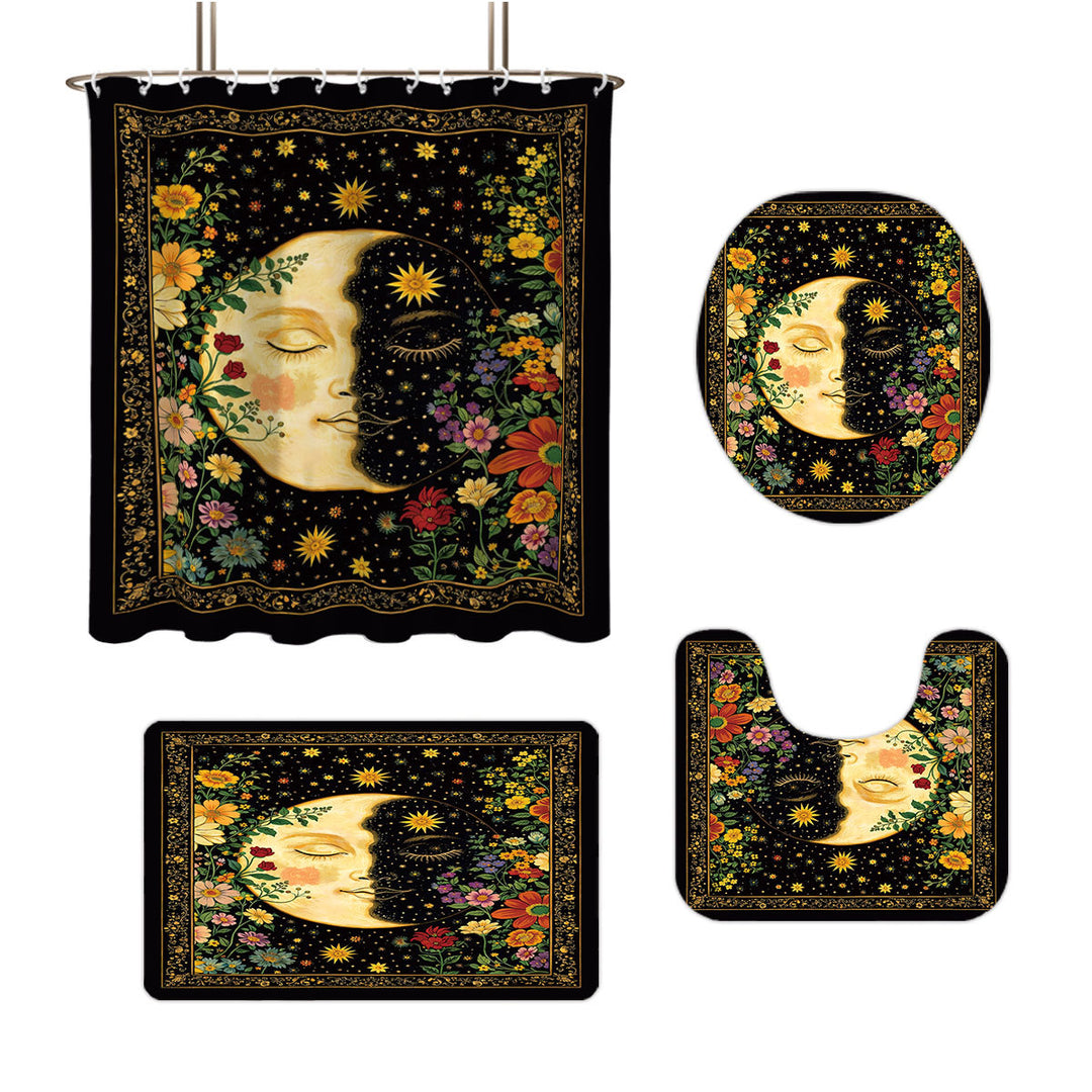 Artistic Highland Cow Bathroom Set Bowlift