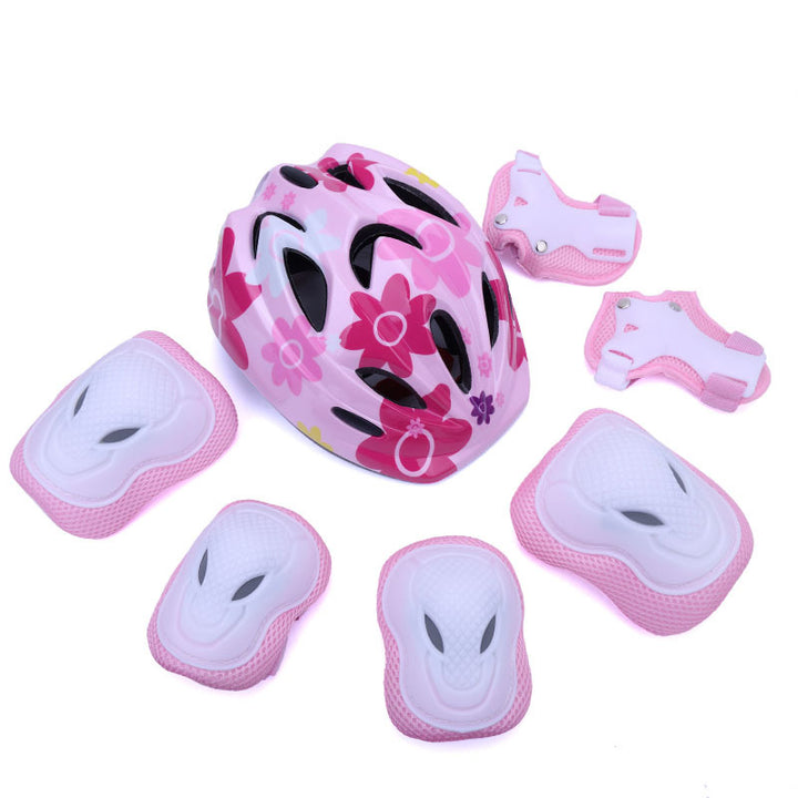 Children's Cycling Safety Helmet and Protective Gear Set Bowlift