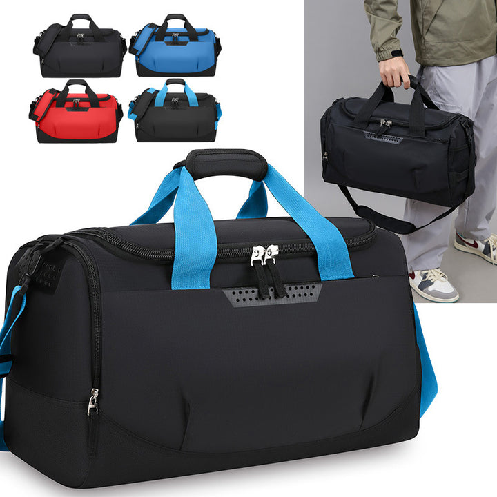 Sporty travel bag with ergonomic carrying system and innovative compartments Bowlift