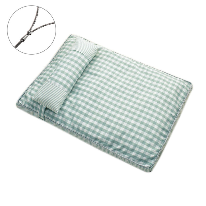 Premium Gingham Pattern  Sleeping Pad  Dog Bed
