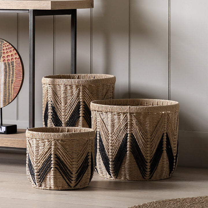 Handcrafted Natural Fiber Storage Basket Bowlift