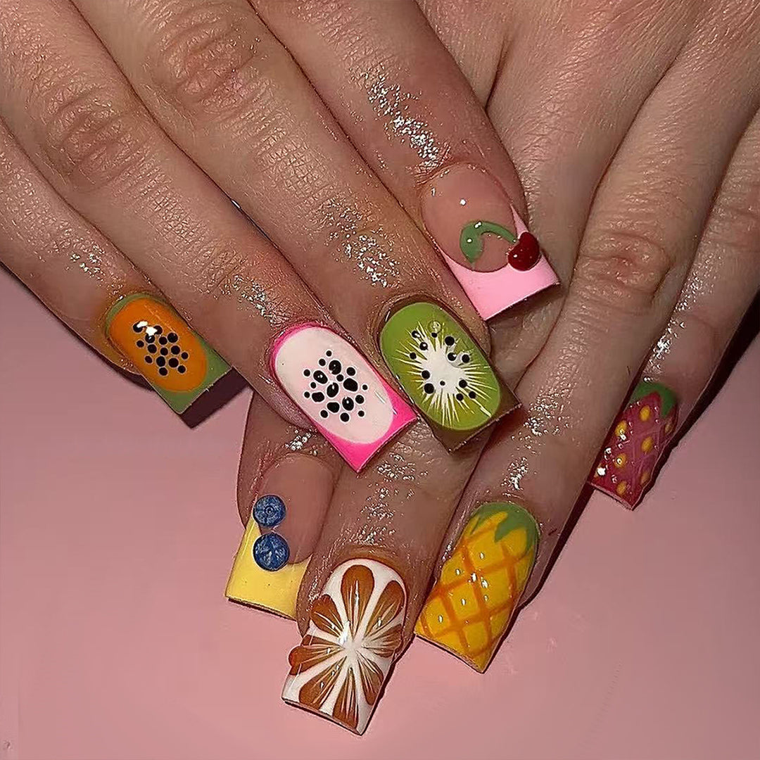 Creative Art Nails with Cheerful Fruit Design Bowlift
