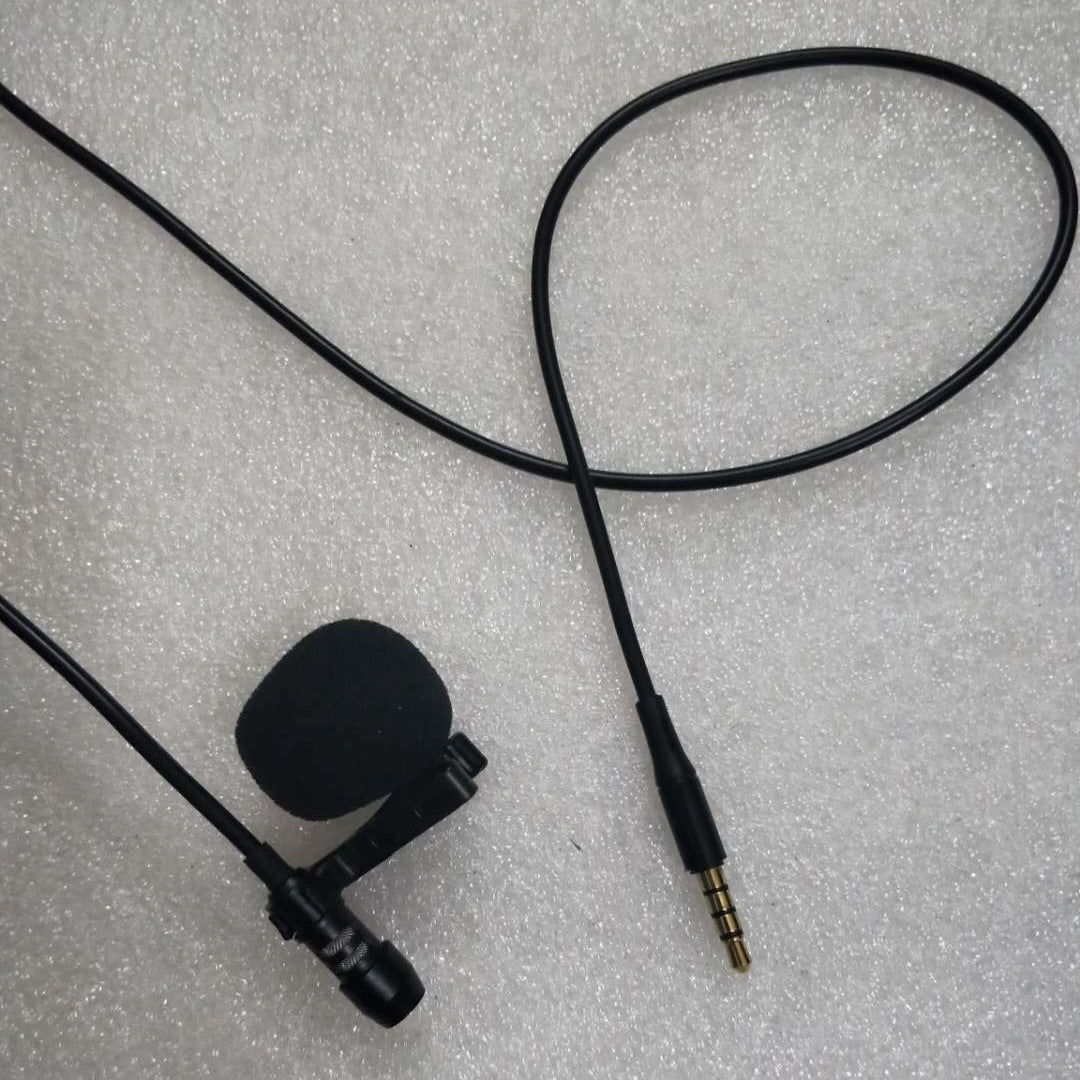 Lavalier microphone with flexible clip Bowlift