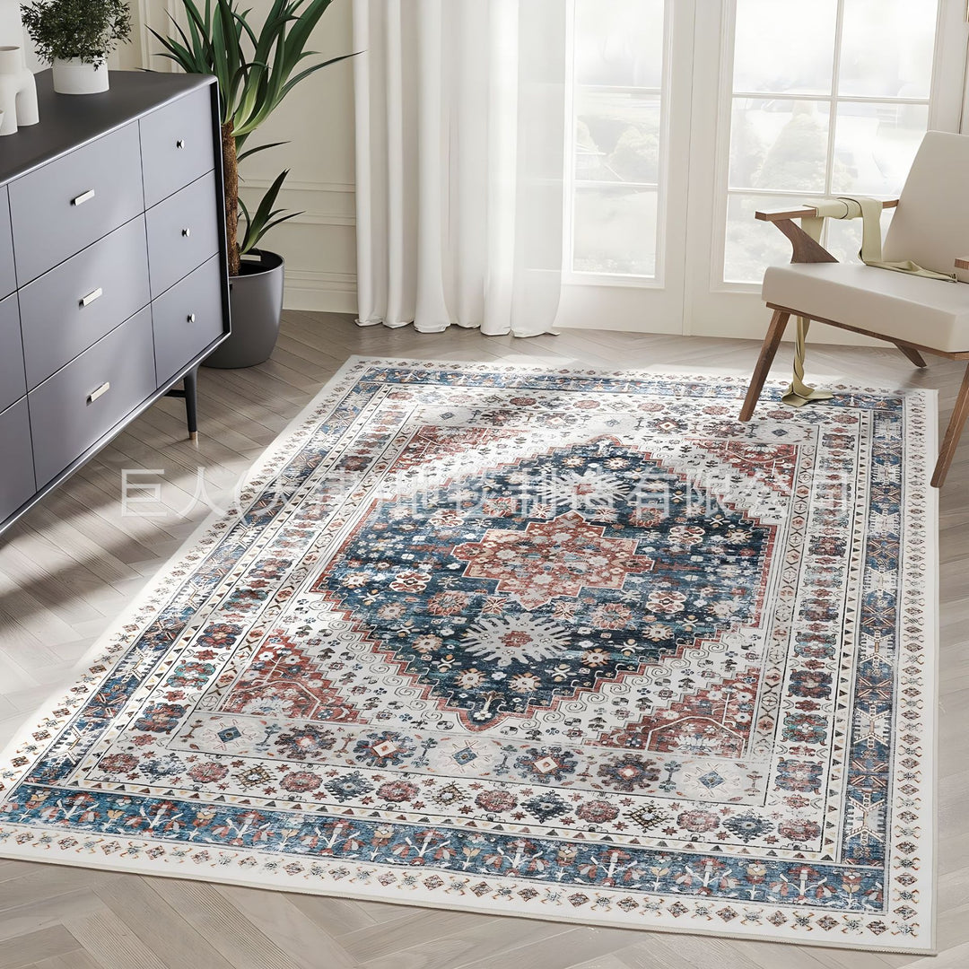 Vintage Floral Design Area Rug