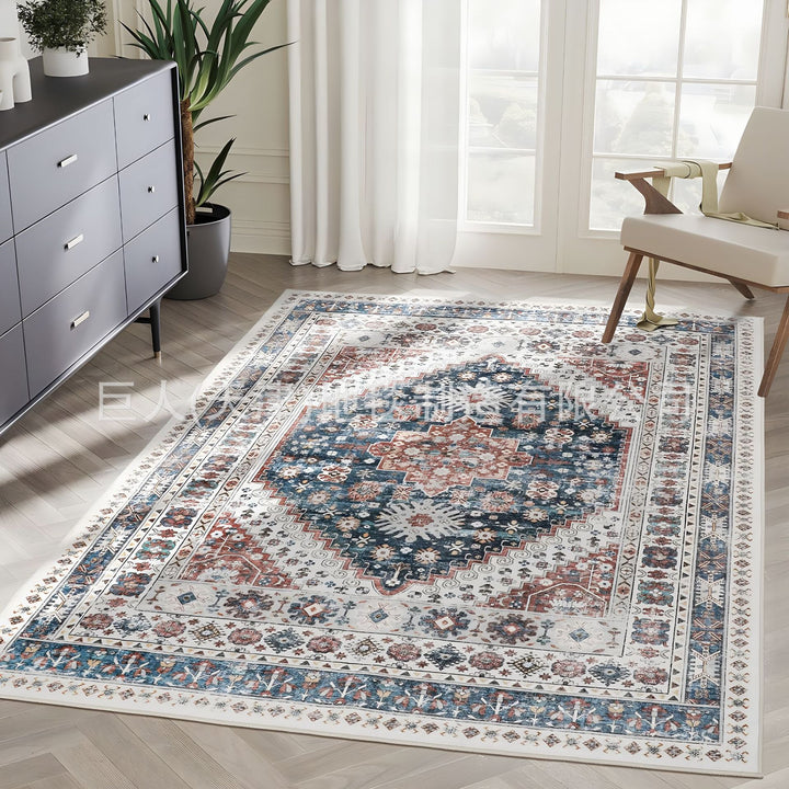 Vintage Floral Design Area Rug