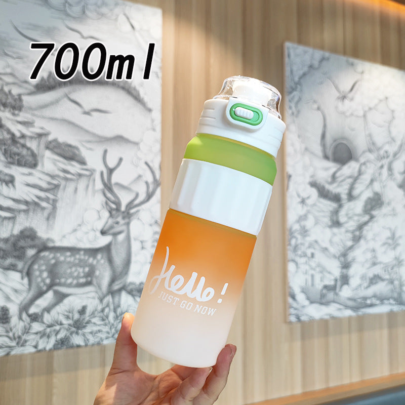 Ladies versatile drinking bottle with innovative flip lid Bowlift