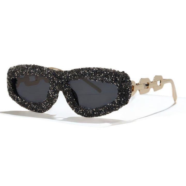 Ladies glamorous sunglasses with embellished frame Bowlift