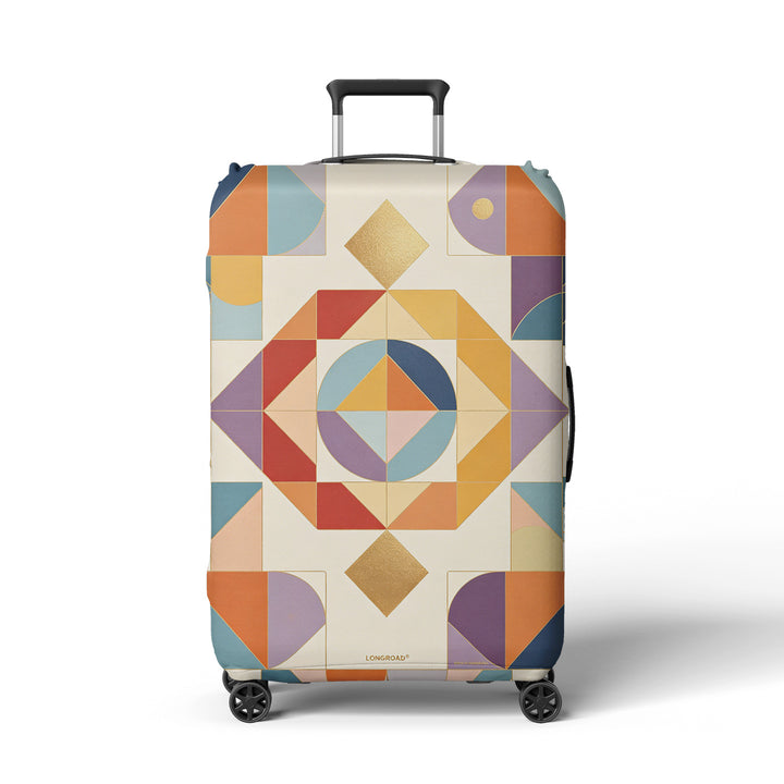 Women's suitcase cover with modern graphic design Bowlift
