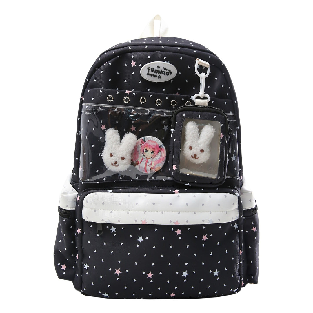 Transparent Pocketed Character Backpack Bowlift