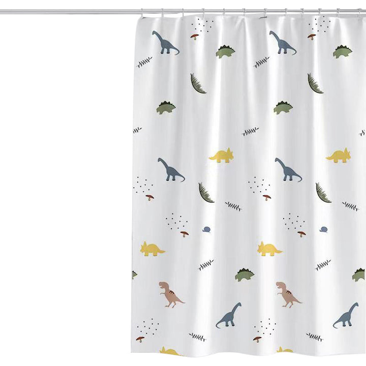 Children's Dinosaur-Themed Shower Curtain Bowlift