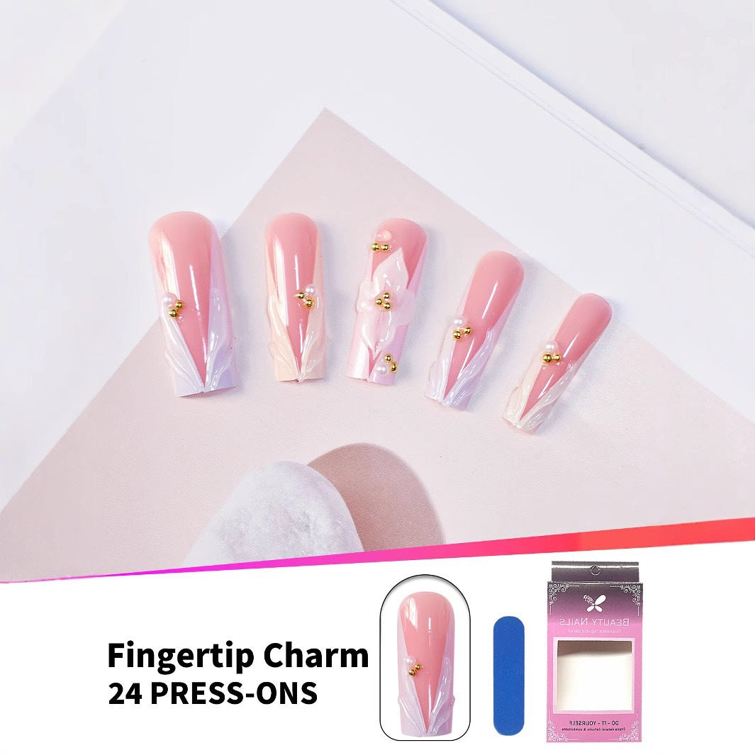 Decorative Press-On Nail Art Bowlift