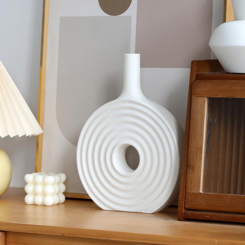 Decorative Geometric Ceramic Vase