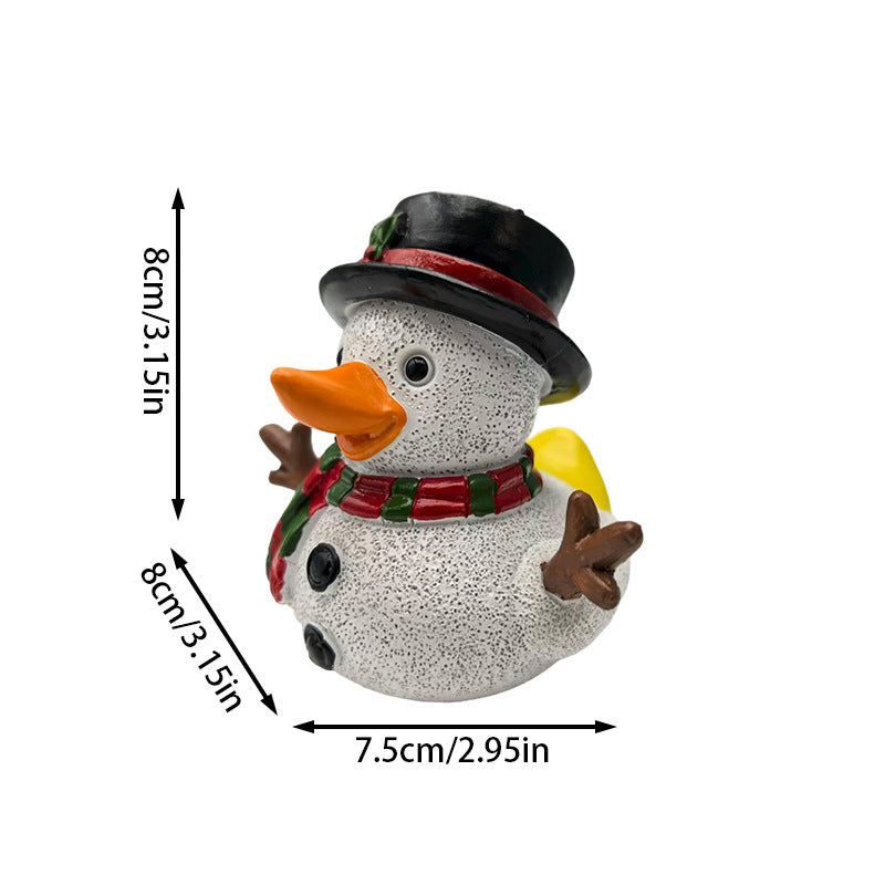 Funny rubber duck in craftsman's outfit Bowlift