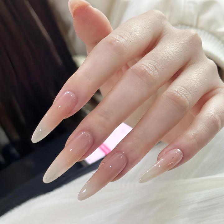 Artificial nails with elegant ombre design Bowlift