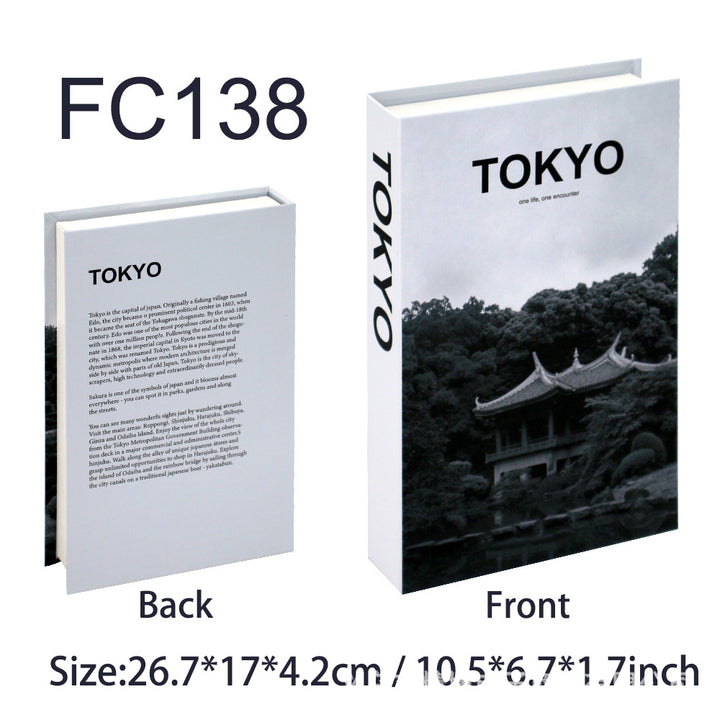 Decorative Hardcover Hidden Storage Book Safe Bowlift
