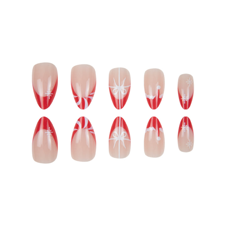 Festive Themed Press-On Nail Art Bowlift
