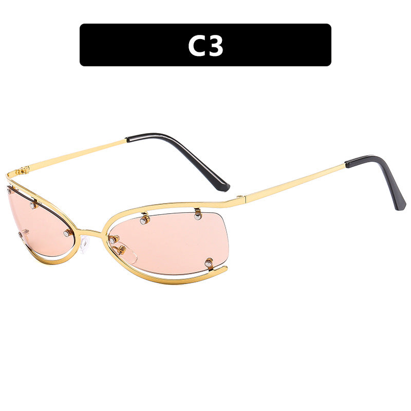Women Cat-Eye Sunglasses with Luxurious Accents and Protective UV Filter Bowlift