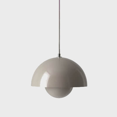Scandinavian Pendant Light - Elegant 1-Light Semi-Round Lighting for Living Room and Bedroom | Bowlift
