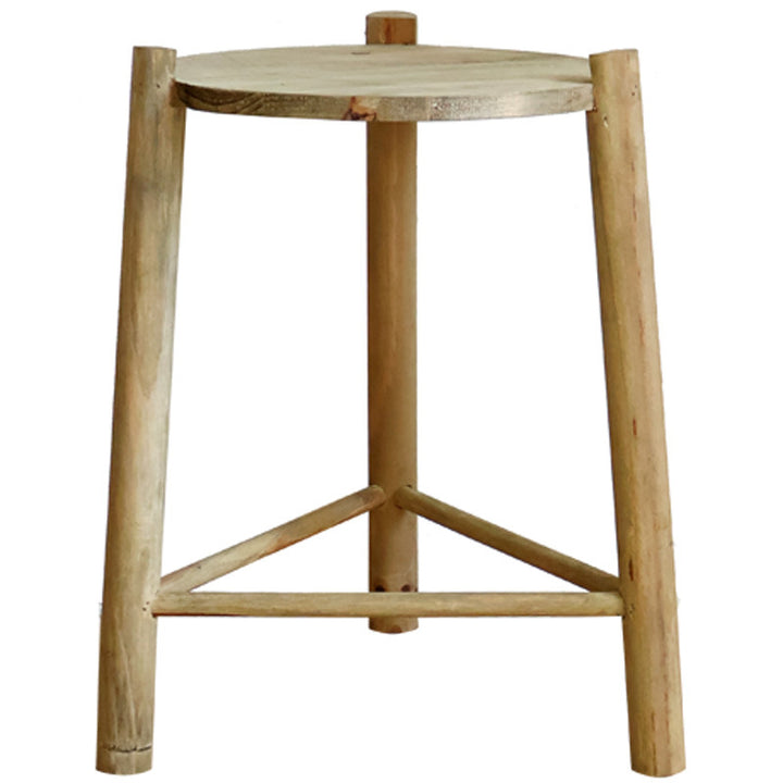 Massive wooden stool Bowlift
