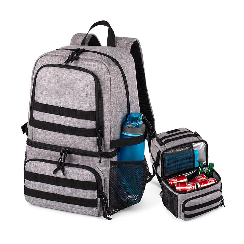 Multifunctional outdoor backpack with cooler Bowlift