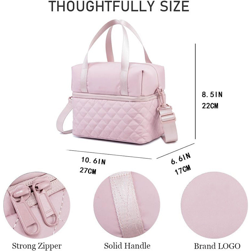 Practical Quilted Tote Bag Bowlift