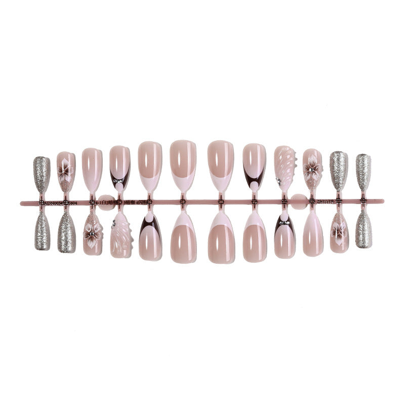 Luxurious Press-On Nail Art Set Bowlift