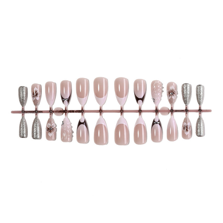 Luxurious Press-On Nail Art Set Bowlift