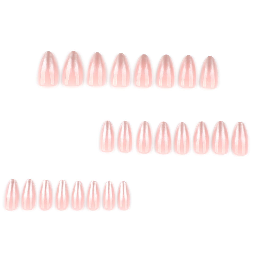 Exquisite Nail Extensions with Elegant Gradient and Glossy Tips Bowlift