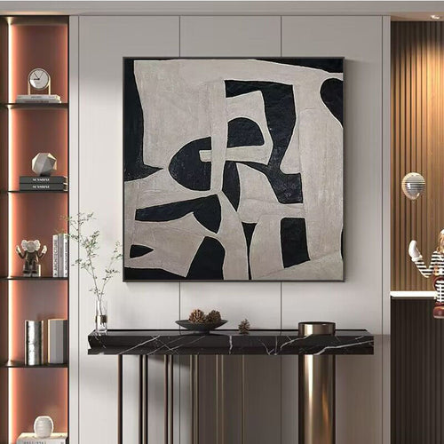 Abstract Geometric Canvas Artwork