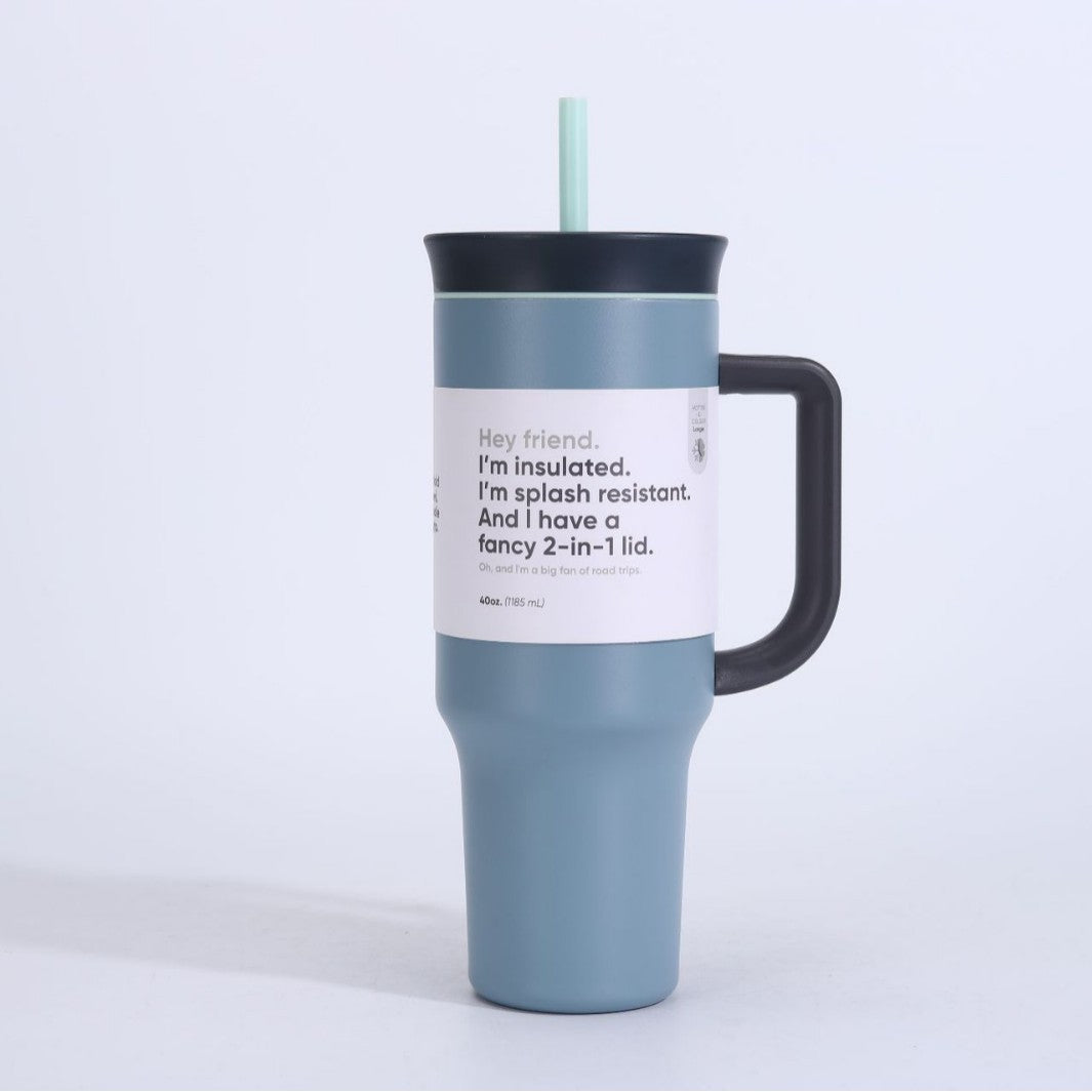 Women's insulated mug with 2-in-1 lid Bowlift