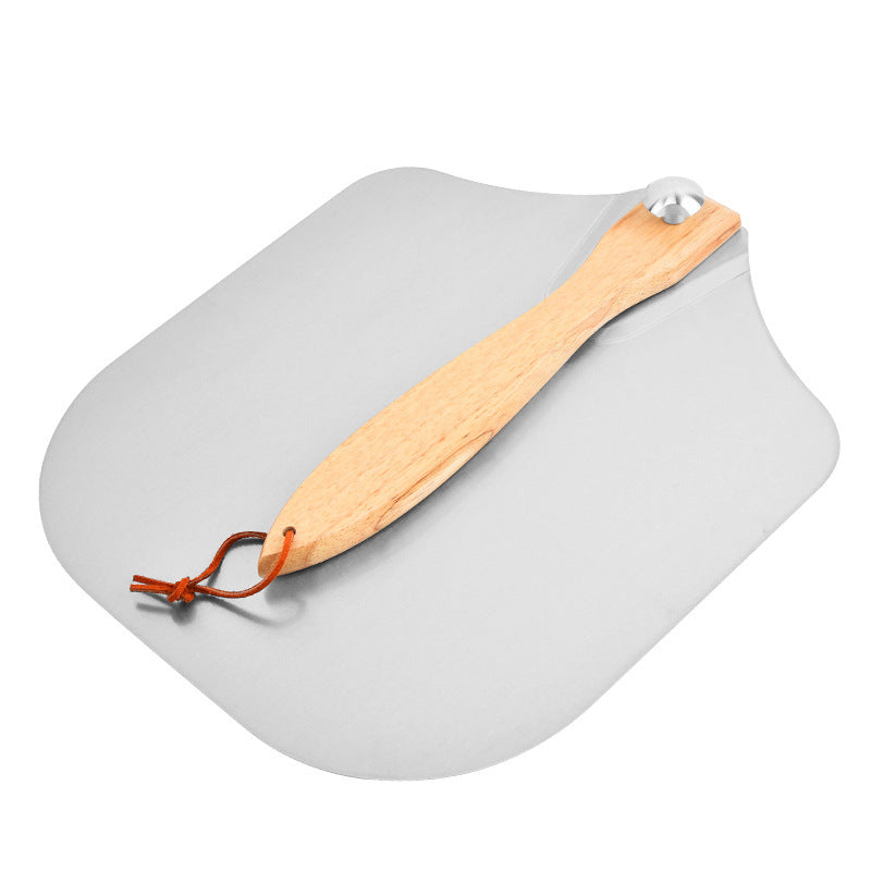 professional pizza peel set with foldable stainless steel shovel ergonomic wooden handle pizza cutter rocker and bench scraper Bowlift