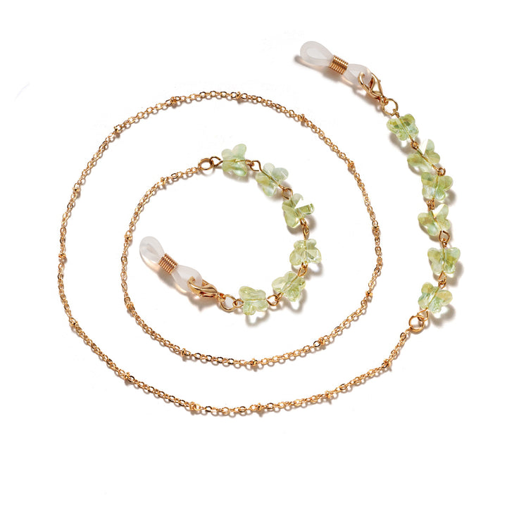 Floral Embellished Eyewear Chain Bowlift
