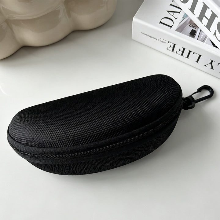 Hardshell Zippered Sunglasses Case with Carabiner Protective EVA Shell Bowlift
