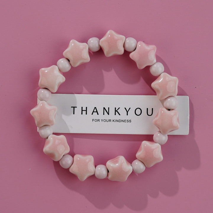 Heart-Shaped Beaded Bracelet Bowlift