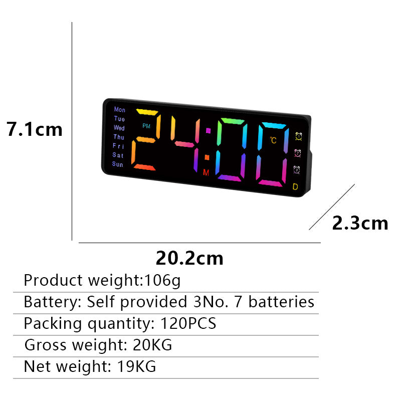 Digital Wall Clock Bowlift