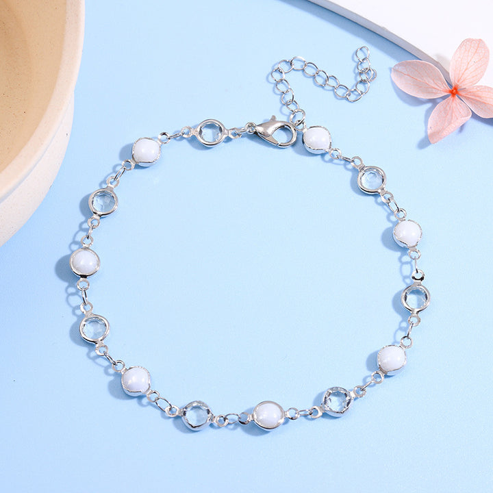 Decorative Gemstone Anklet Bowlift