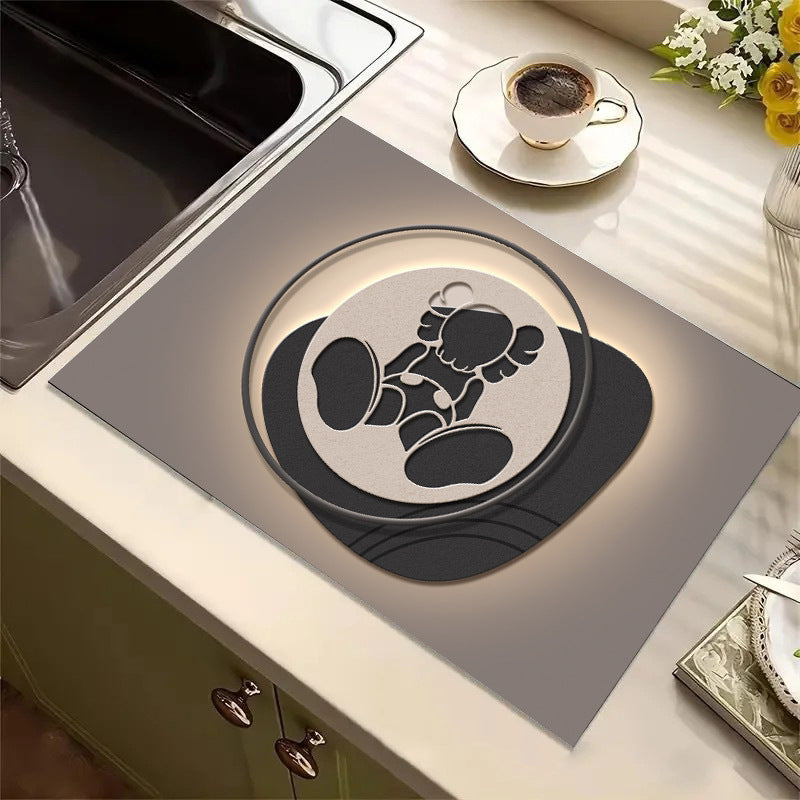 Cute Cartoon Character Kitchen Mat Bowlift